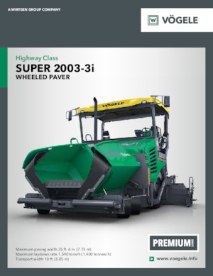 Finisoare de asfalt pe șenile Vögele Super 2000-3