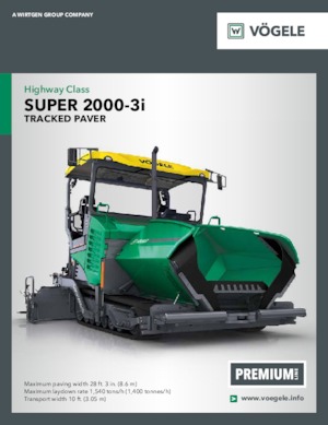 Finisoare de asfalt pe șenile Vögele Super 2000-3i