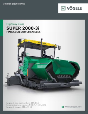 Finisoare de asfalt pe șenile Vögele Super 2000-3i