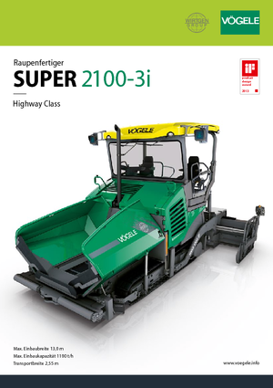 Finisoare de asfalt pe șenile Vögele Super 2100-3i