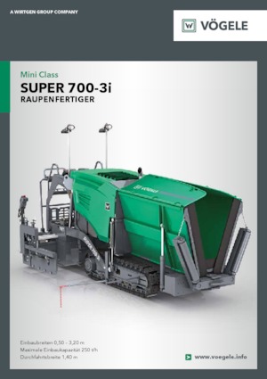 Finisoare de asfalt pe șenile Vögele Super 700-3i
