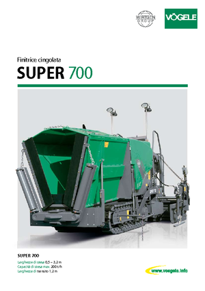 Finisoare de asfalt pe șenile Vögele Super 700
