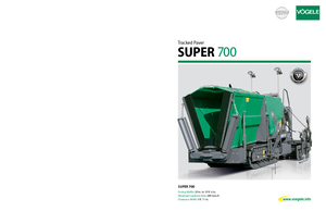 Finisoare de asfalt pe șenile Vögele Super 700