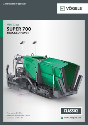 Finisoare de asfalt pe șenile Vögele Super 700