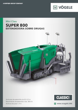Finisoare de asfalt pe șenile Vögele Super 800