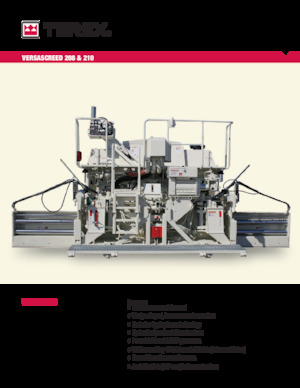 Finisoare de asfalt pe șenile Terex VersaScreed 210