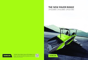 Finisoare de asfalt pe șenile Zoomlion ZPS1280