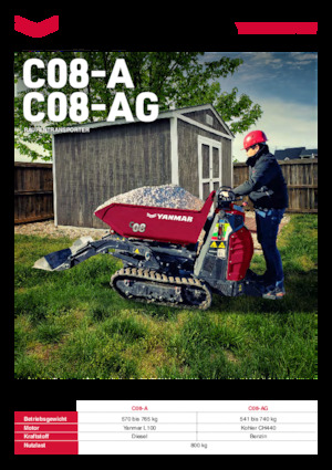 Dumpere pe Şenile Yanmar C08-A HI TIP 