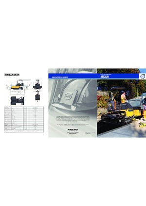 Finisoare de asfalt pe șenile Volvo ABG2820