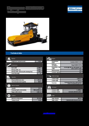 Finisoare de asfalt pe șenile Dynapac SD 2500 C