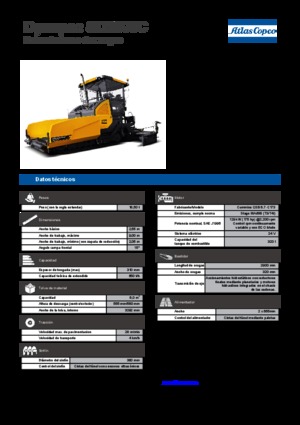 Finisoare de asfalt pe șenile Dynapac SD 2500 C