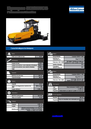 Finisoare de asfalt pe șenile Dynapac SD 2500 CS