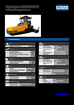 Finisoare de asfalt pe șenile Dynapac SD 2500 CS