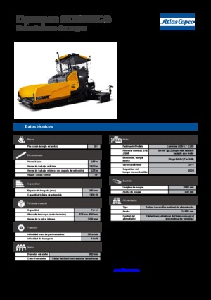 Finisoare de asfalt pe șenile Dynapac SD 2550 CS