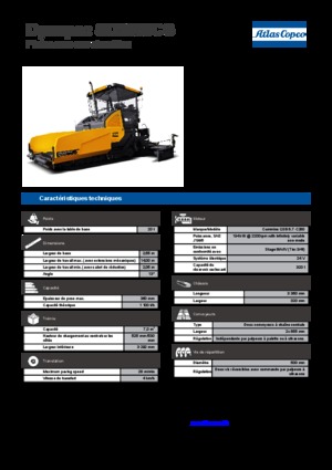 Finisoare de asfalt pe șenile Dynapac SD 2550 CS