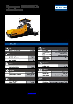 Finisoare de asfalt pe șenile Dynapac SD 2550 CS