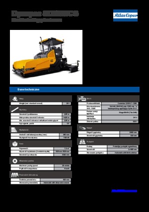 Finisoare de asfalt pe șenile Dynapac SD 2550 CS