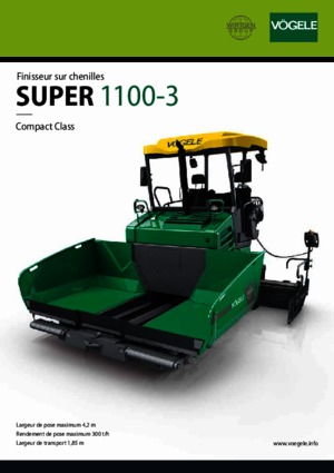 Finisoare de asfalt pe șenile Vögele Super 1100-3
