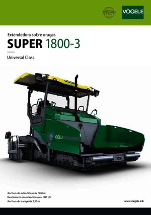 Finisoare de asfalt pe șenile Vögele Super 1800-3