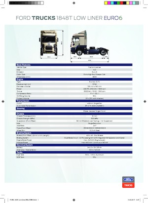 Capete tractor Ford 1848T Lowliner
