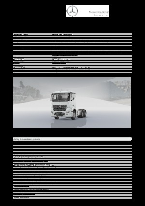 Capete tractor Mercedes-Benz Arocs 2652 LS 6x4