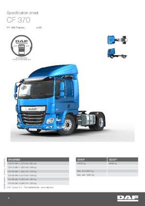 Capete tractor DAF CF 340 FT SLEEPER CAB