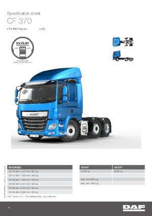 Capete tractor DAF CF 450 FTG SLEEPER CAB