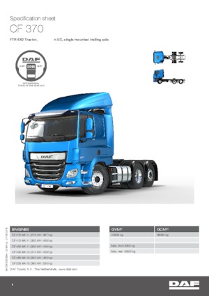 Capete tractor DAF CF 410 FTR SC