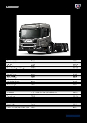 Capete tractor Scania L 360 A6x4NB