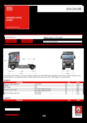 Capete tractor Renault MAGNUM 520.19 4X2 T E5 - ROUTE 66