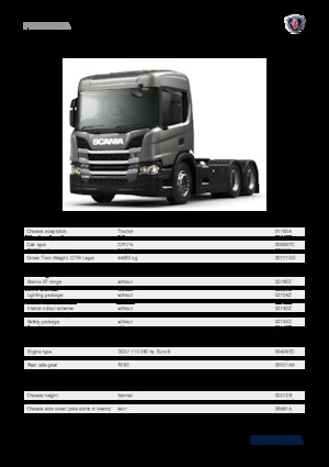 Capete tractor Scania P 280 A6x2NA