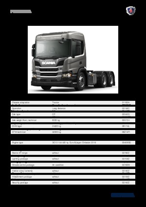 Capete tractor Scania P 500 A6x2NA