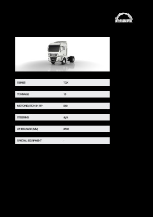 Capete tractor MAN TGX 18.580