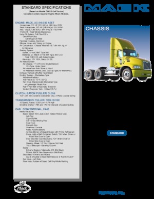 Capete tractor Mack VISION CA65 Conventional CXN603 AC-460P ASET 6x4