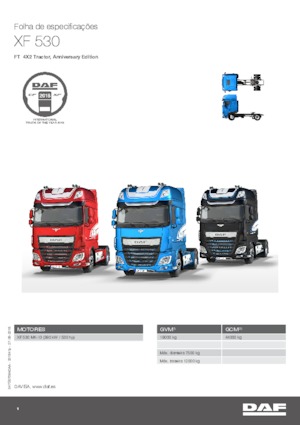 Capete tractor DAF XF 530 FT , Anniversary Edition SSC