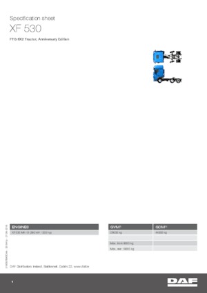 Capete tractor DAF XF 530 FTG , Anniversary Edition SSC