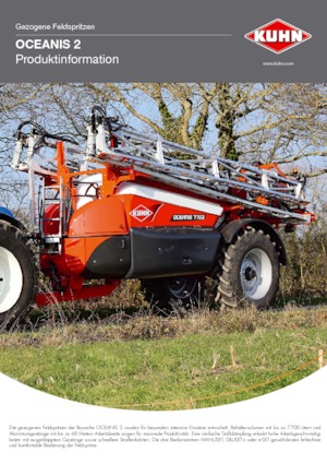 Pulverizatoare de câmp tractate Kuhn Oceanis 2-5600