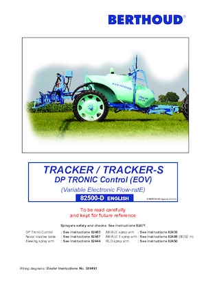 Pulverizatoare de câmp tractate Berthoud TRACKER 3200 