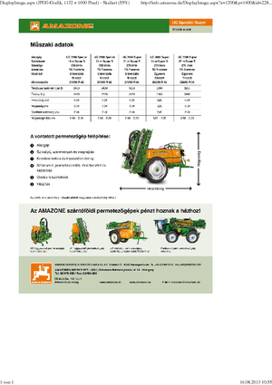 Pulverizatoare de câmp tractate Amazone UG 3000 Special (18)