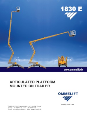 Nacele cu braț articulat montate pe camion OMMELIFT 1830 EX
