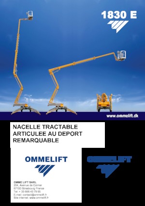 Nacele cu braț articulat montate pe camion OMMELIFT 1830 EX