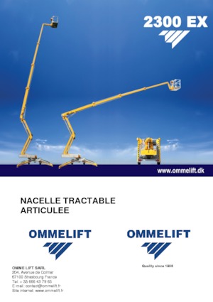 Nacele cu braț articulat montate pe camion OMMELIFT 2300 EX