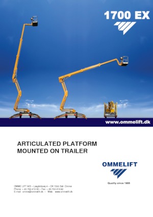 Nacele cu braț articulat montate pe camion OMMELIFT 1700 EX