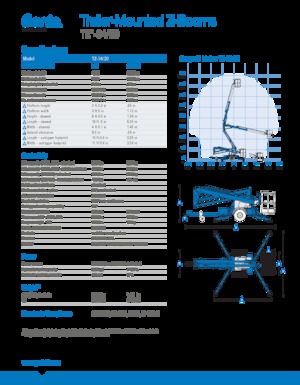 Nacele cu braț articulat montate pe camion Genie TMZ 34/20 DC