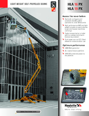 Nacele cu braț articulat pe roți Haulotte HLA19 PX