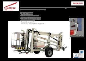 Nacele cu braț articulat montate pe trailer Matilsa Parma 15 T