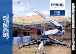 Nacele cu braț articulat montate pe trailer Paus PTK 31