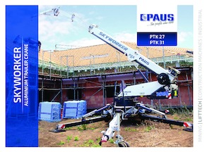 Nacele cu braț articulat montate pe trailer Paus PTK 31