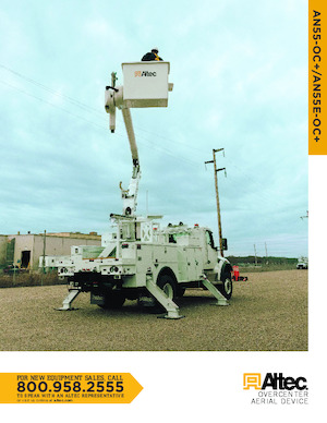 Nacele cu braț articulat montate pe trailer Altec AN55-OC+
