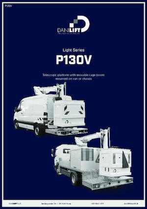 Nacele cu braț articulat montate pe camion Danilift P130V